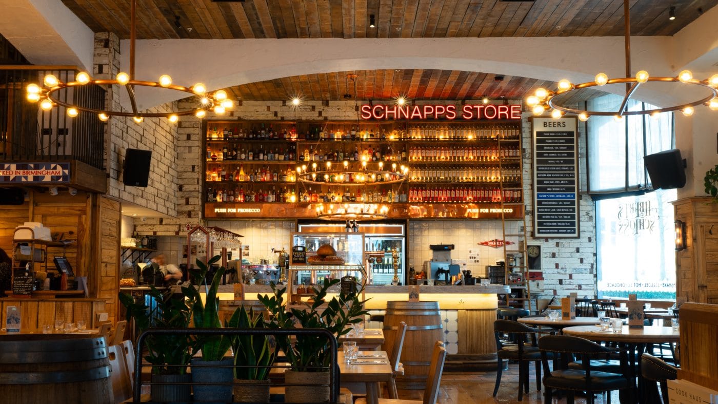 landscape interior of restaurant in birmingham