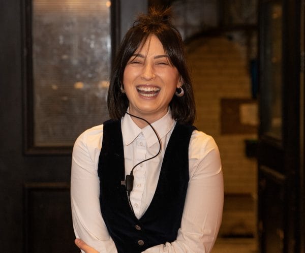 staff member laughing