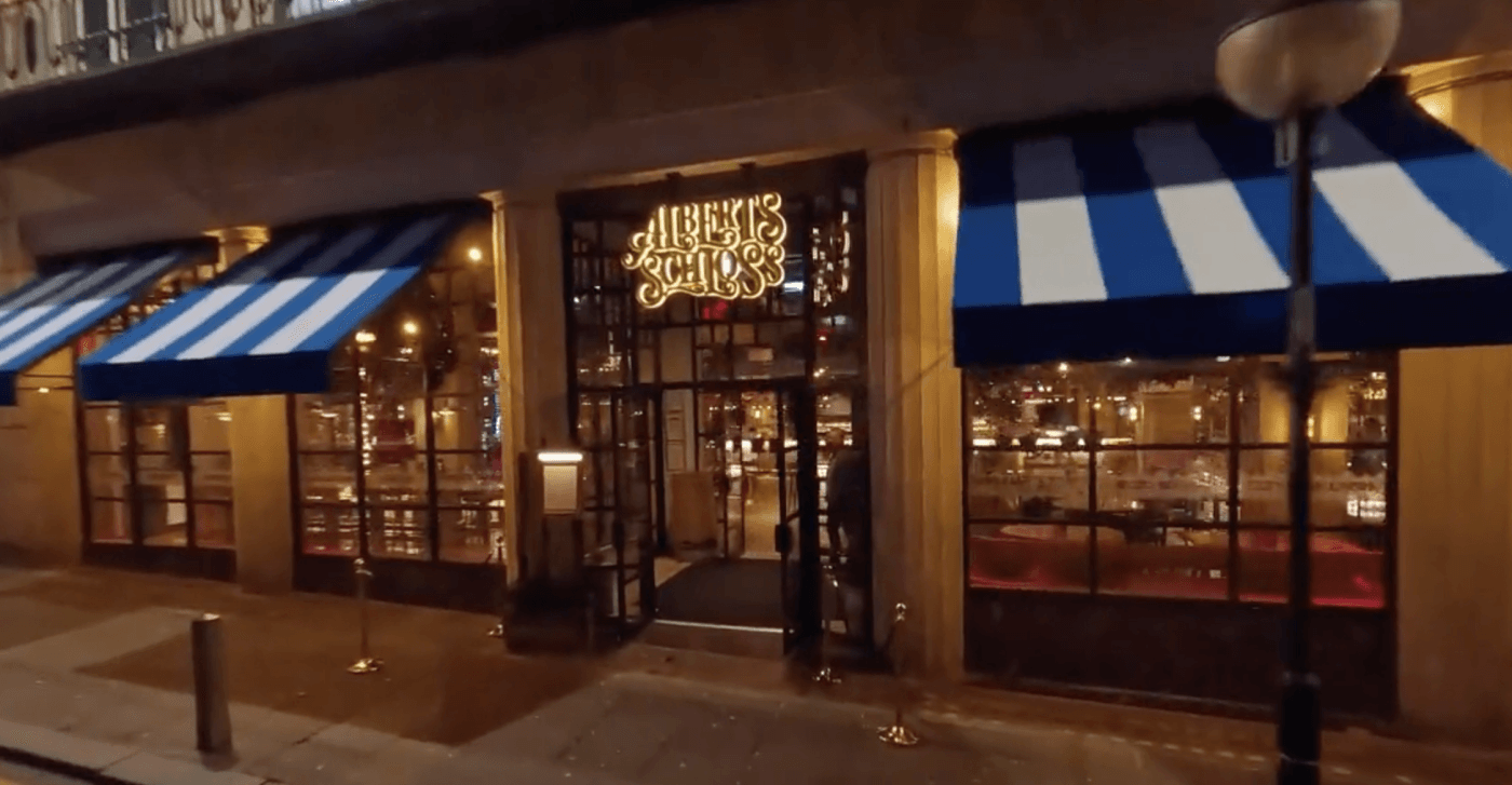 german restaurant entrance